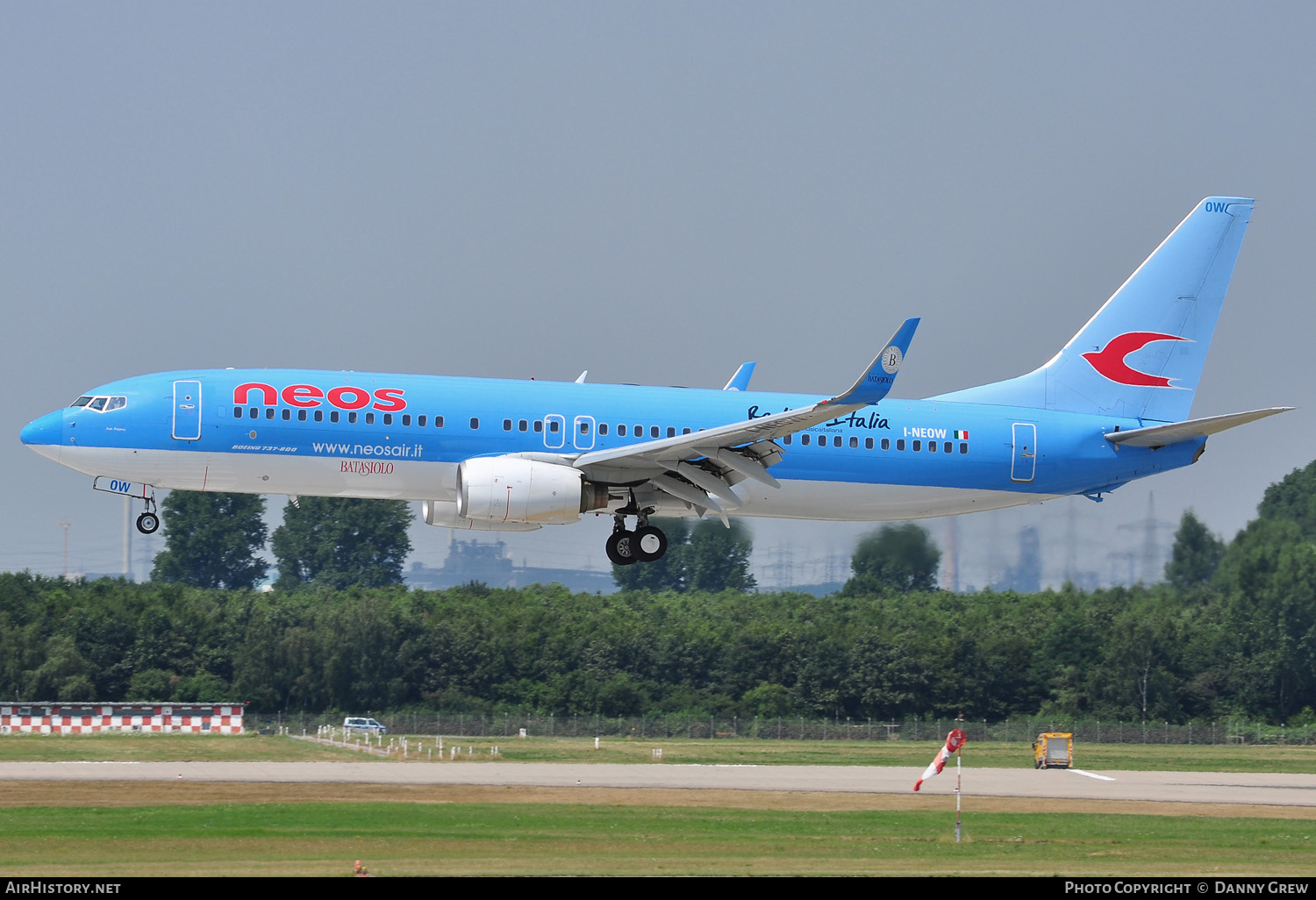 Aircraft Photo of I-NEOW | Boeing 737-86N | Neos | AirHistory.net #167421