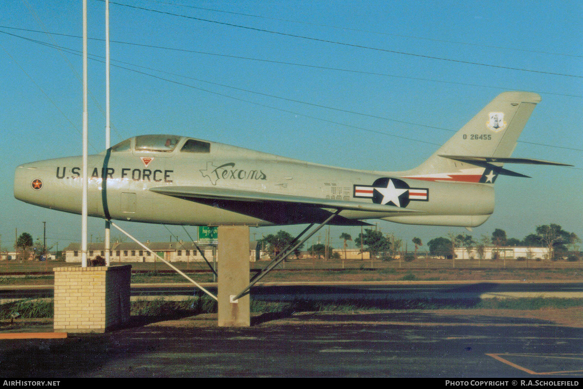 Aircraft Photo of 52-6455 / 0-26455 | Republic F-84F Thunderstreak | USA - Air Force | AirHistory.net #167431