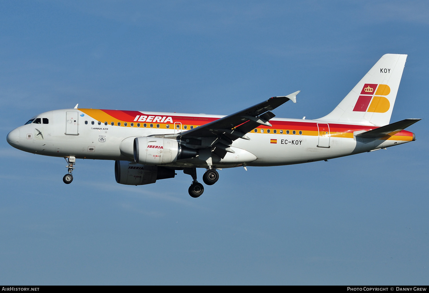 Aircraft Photo of EC-KOY | Airbus A319-111 | Iberia | AirHistory.net #167447