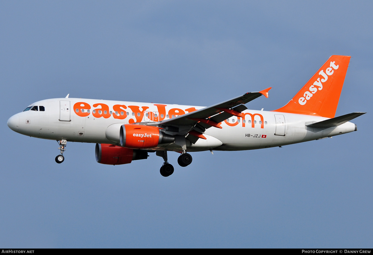 Aircraft Photo of HB-JZJ | Airbus A319-111 | EasyJet | AirHistory.net #167466