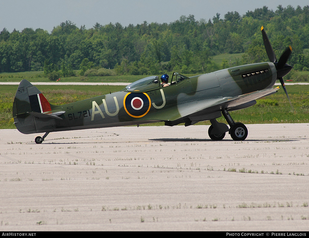 Aircraft Photo of C-GVZB / SL721 | Supermarine 361 Spitfire LF16E | UK - Air Force | AirHistory.net #167660