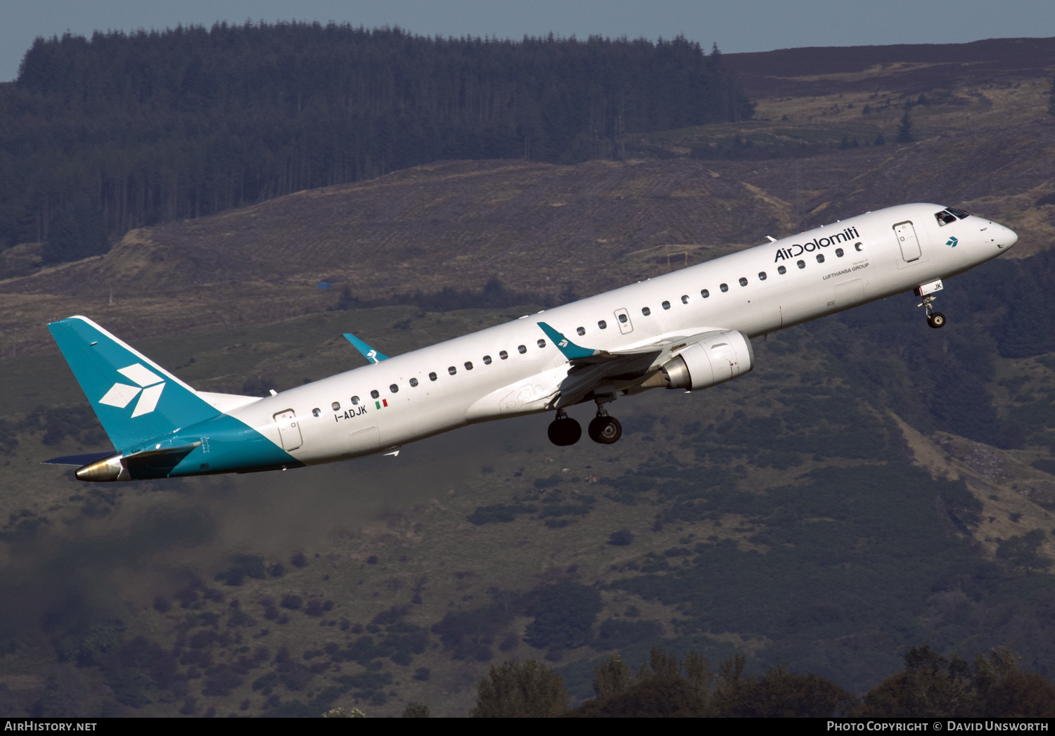Aircraft Photo of I-ADJK | Embraer 195LR (ERJ-190-200LR) | Air Dolomiti | AirHistory.net #167671
