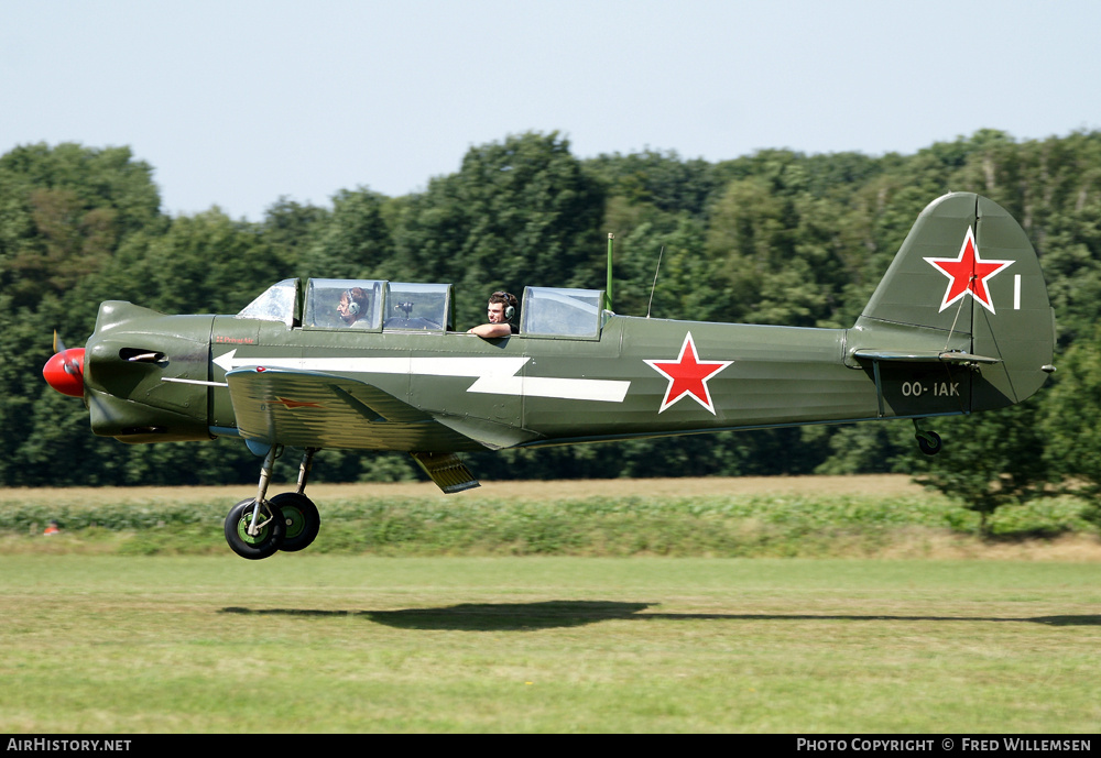 Aircraft Photo of OO-IAK / 1 white | Yakovlev Yak-18 | Soviet Union - Air Force | AirHistory.net #167694