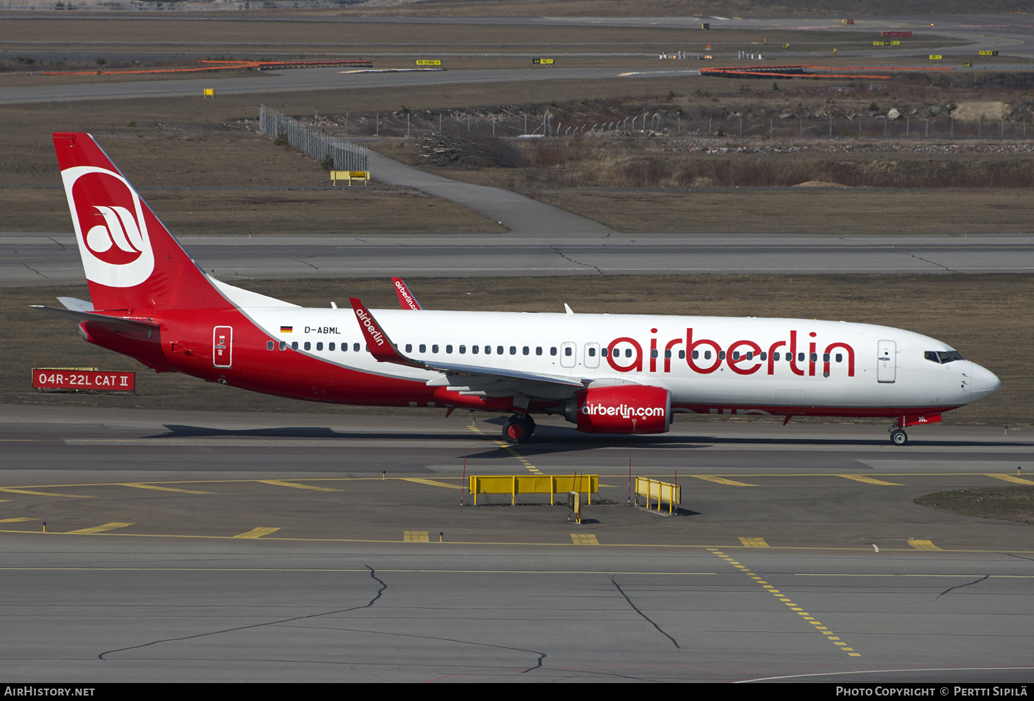 Aircraft Photo of D-ABML | Boeing 737-86J | Air Berlin | AirHistory.net #167759