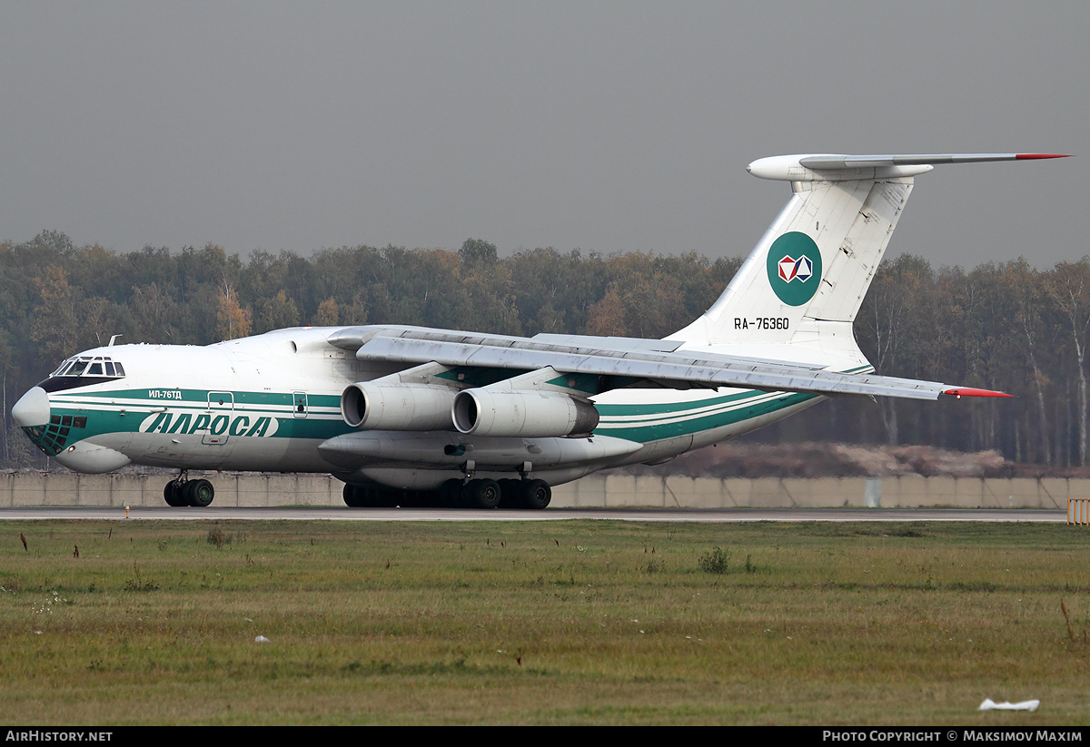 Aircraft Photo of RA-76360 | Ilyushin Il-76TD | Alrosa Air Enterprise | AirHistory.net #167770