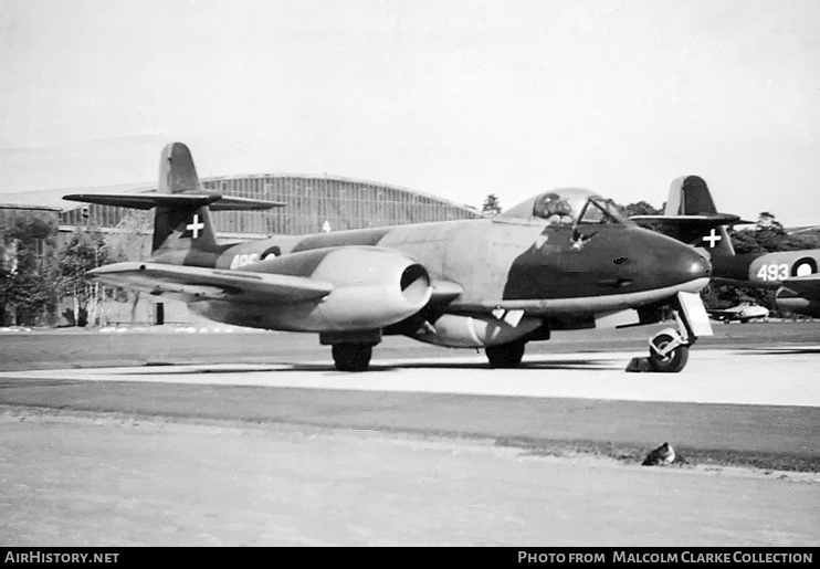Aircraft Photo of 485 | Gloster Meteor F8 | Denmark - Air Force | AirHistory.net #167890
