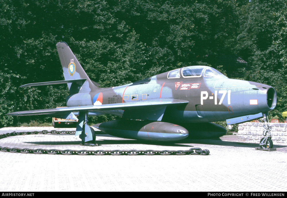 Aircraft Photo of P-171 | Republic F-84F Thunderstreak | Netherlands - Air Force | AirHistory.net #167925