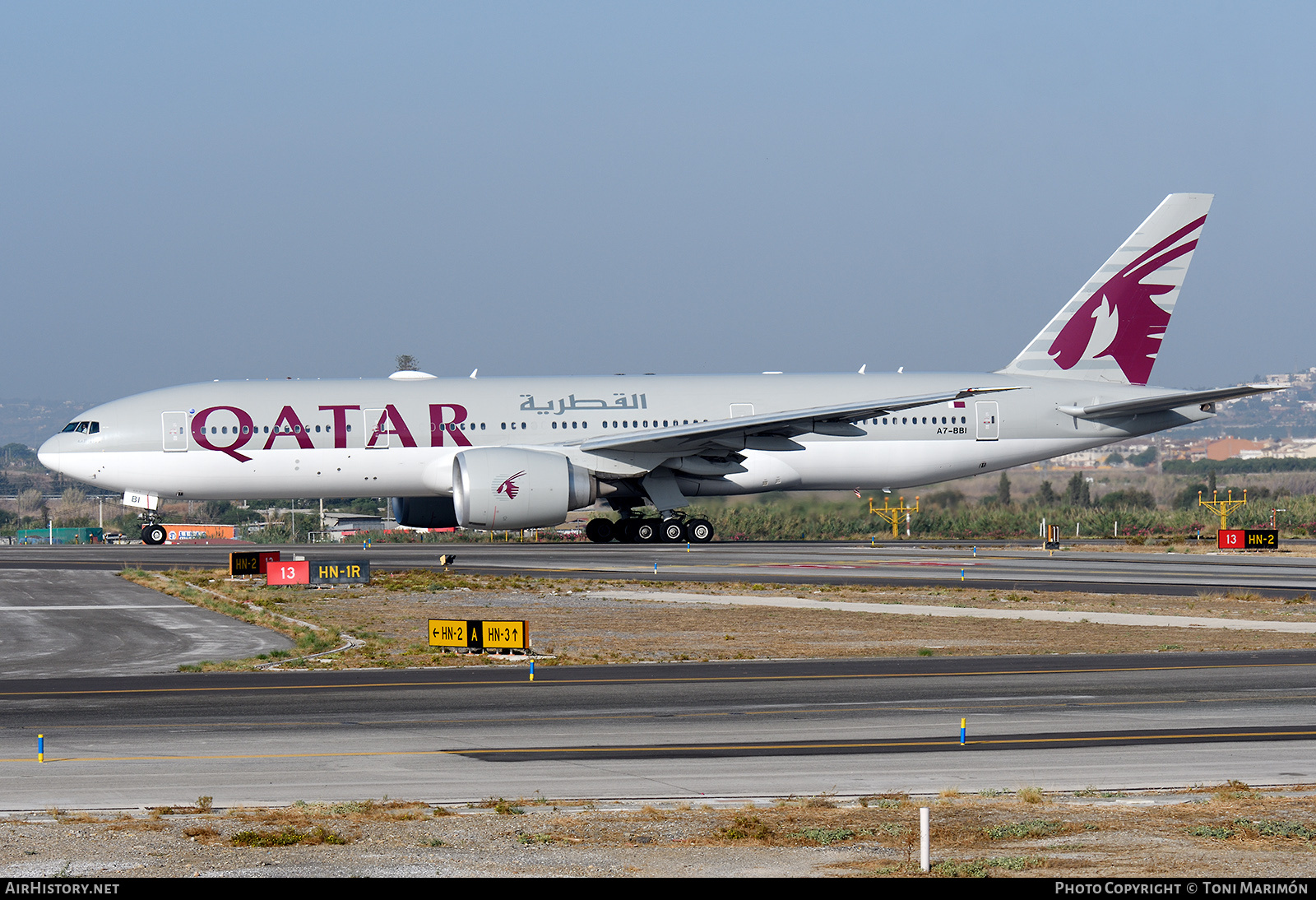 Aircraft Photo of A7-BBI | Boeing 777-2DZ/LR | Qatar Airways | AirHistory.net #167937