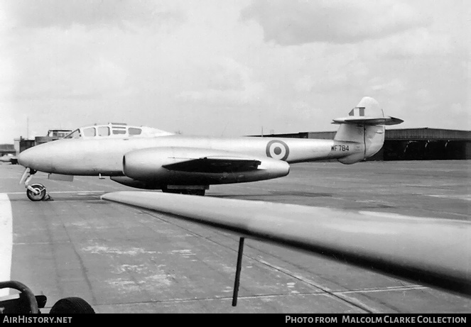 Aircraft Photo of WF784 | Gloster Meteor T7 | UK - Air Force | AirHistory.net #167940
