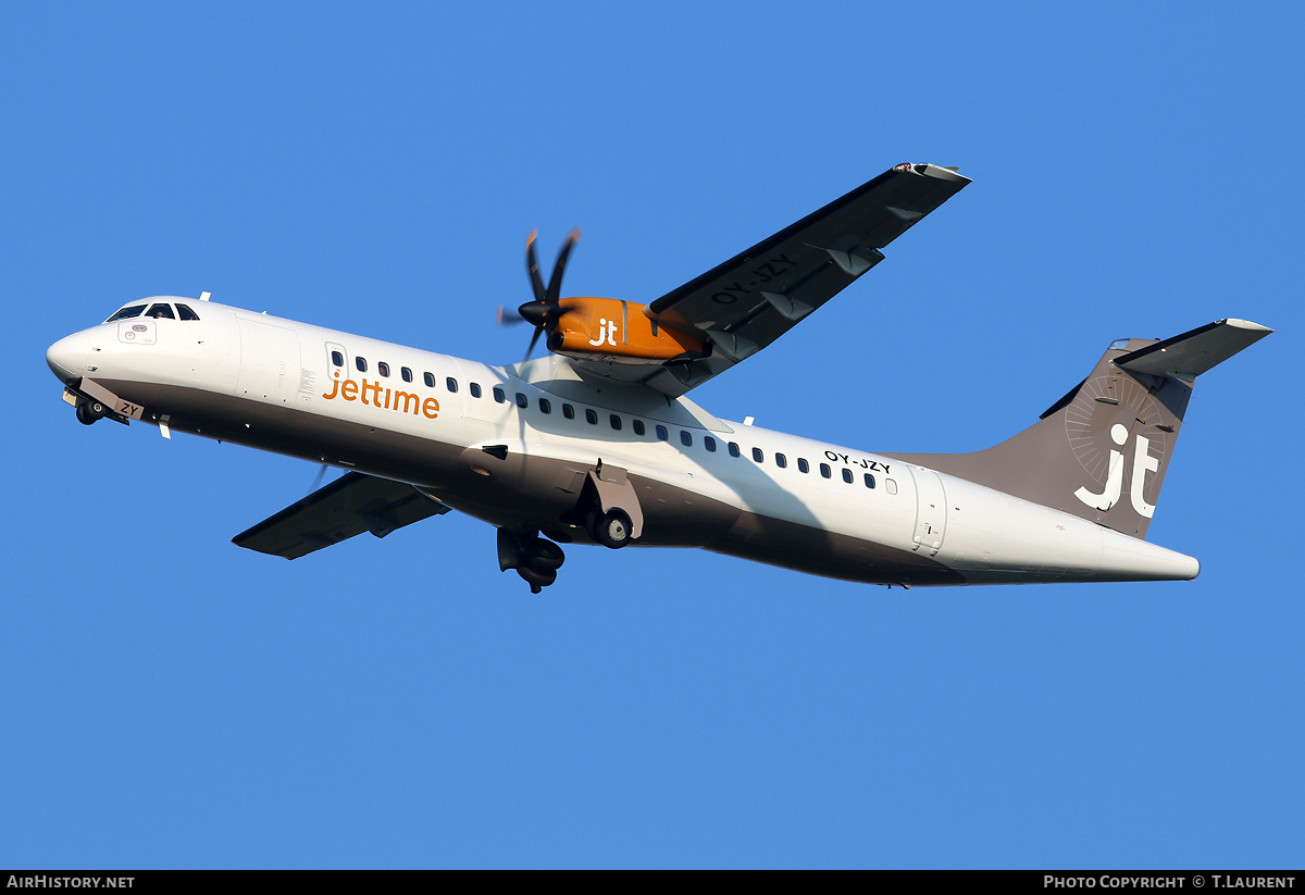 Aircraft Photo of OY-JZY | ATR ATR-72-500 (ATR-72-212A) | Jettime | AirHistory.net #167984