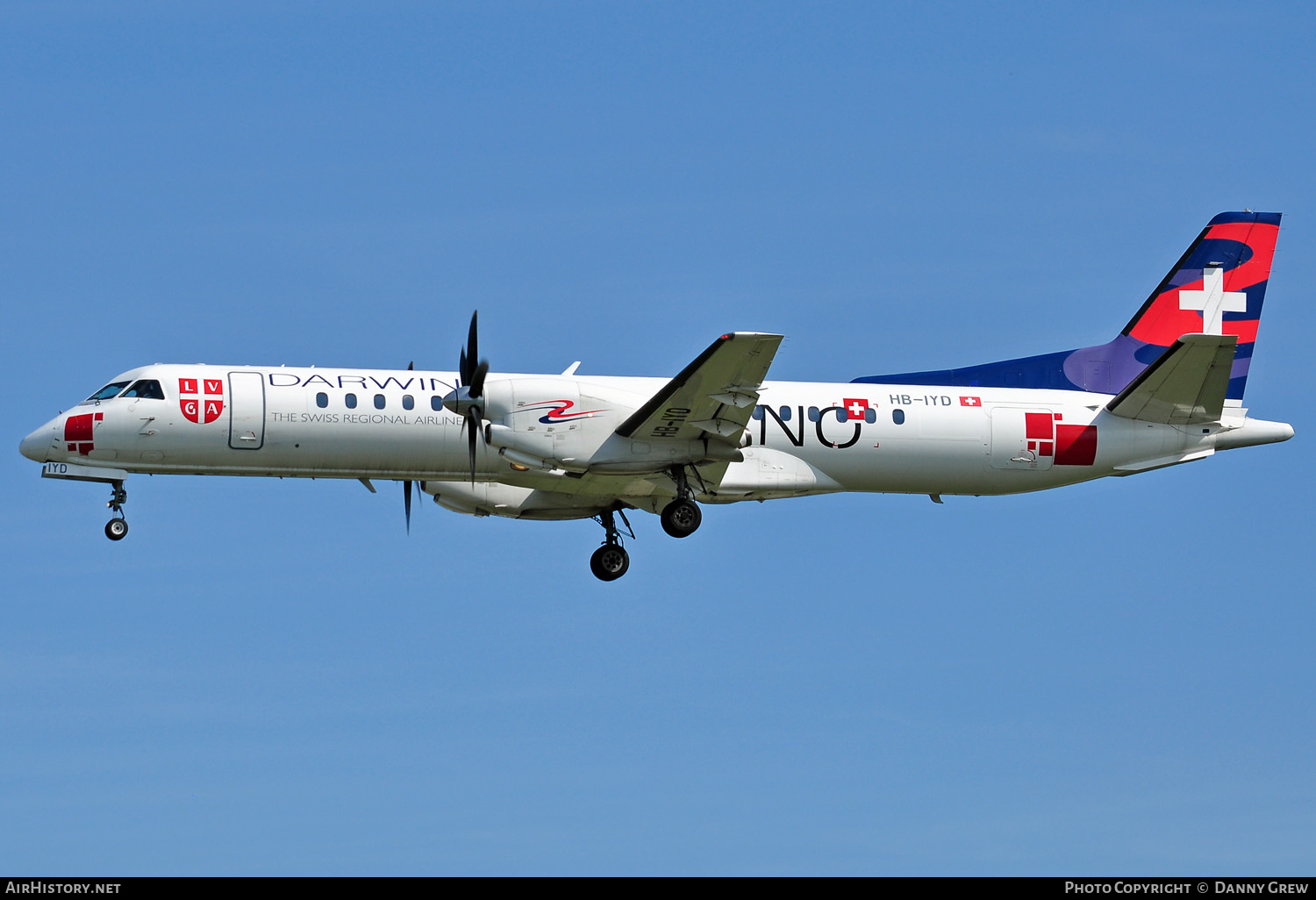 Aircraft Photo of HB-IYD | Saab 2000 | Darwin Airline | AirHistory.net #168004