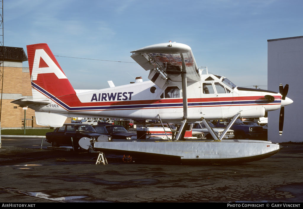 Aircraft Photo of C-FOEX | De Havilland Canada DHC-2 Turbo Beaver Mk.3 | AirWest Airlines | AirHistory.net #168012
