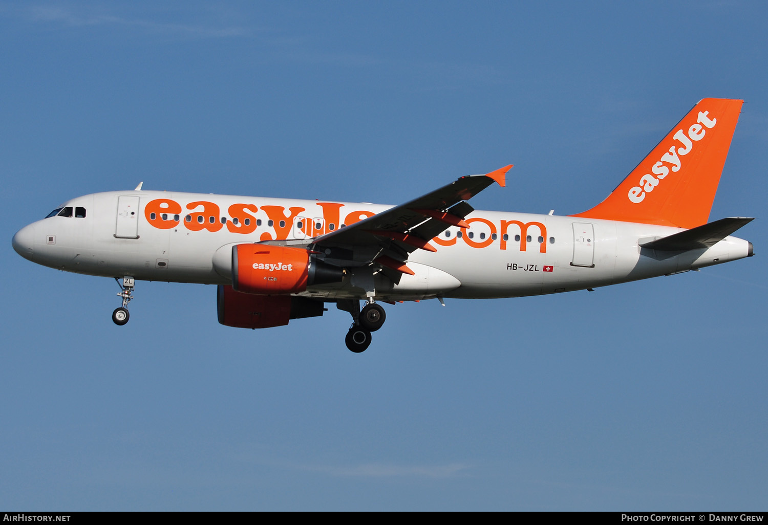 Aircraft Photo of HB-JZL | Airbus A319-111 | EasyJet | AirHistory.net #168018