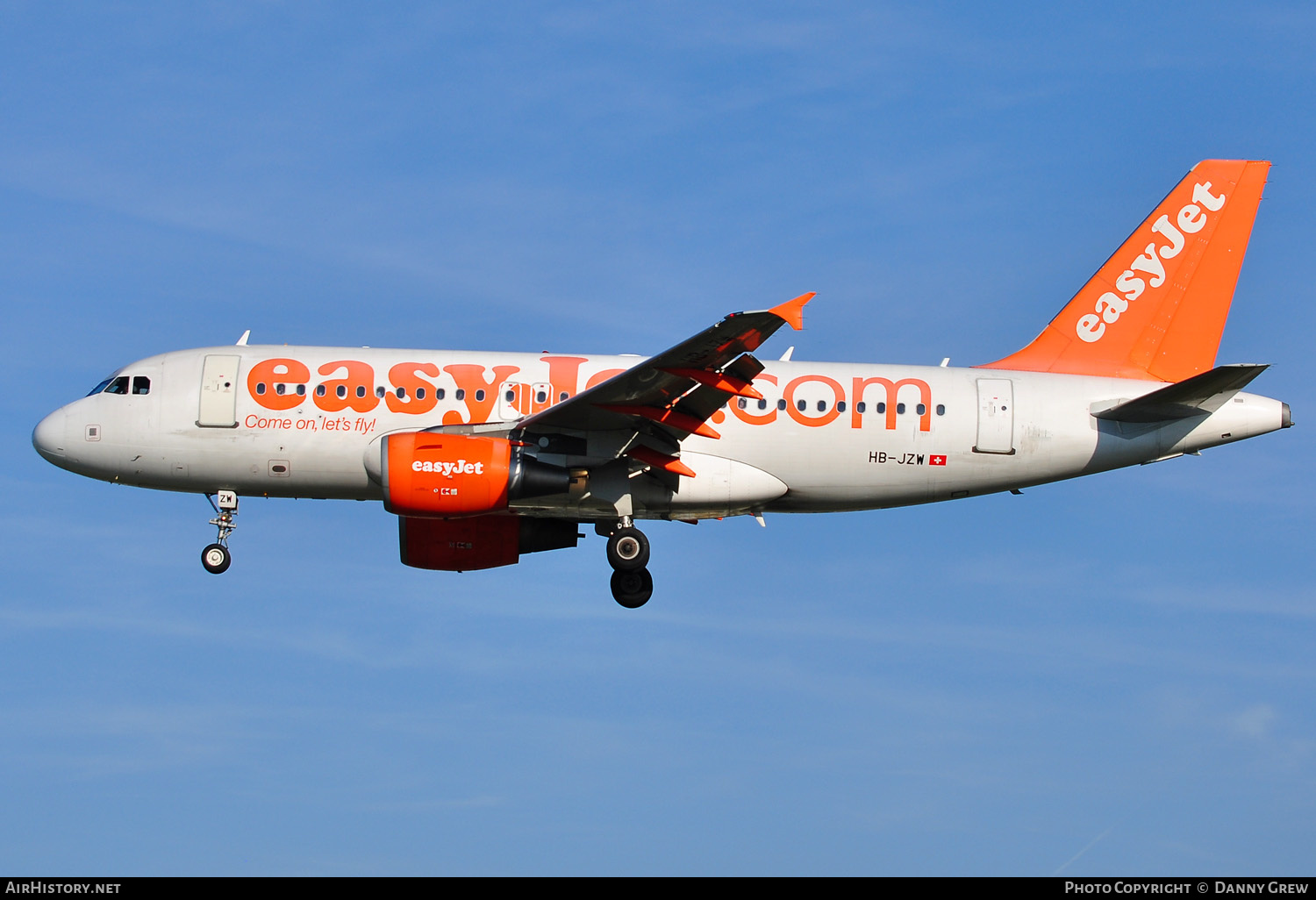 Aircraft Photo of HB-JZW | Airbus A319-112 | EasyJet | AirHistory.net #168030