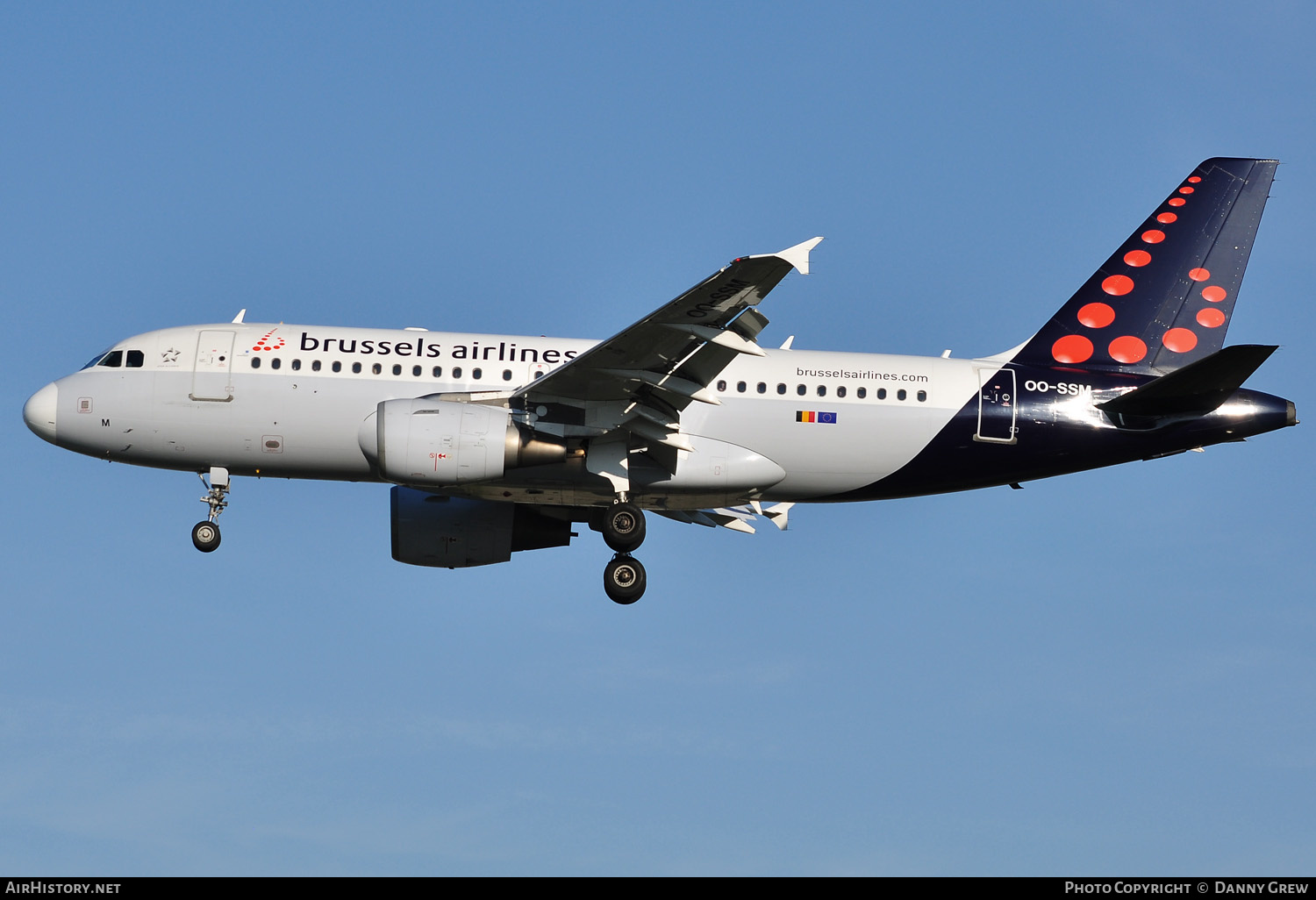 Aircraft Photo of OO-SSM | Airbus A319-112 | Brussels Airlines | AirHistory.net #168037