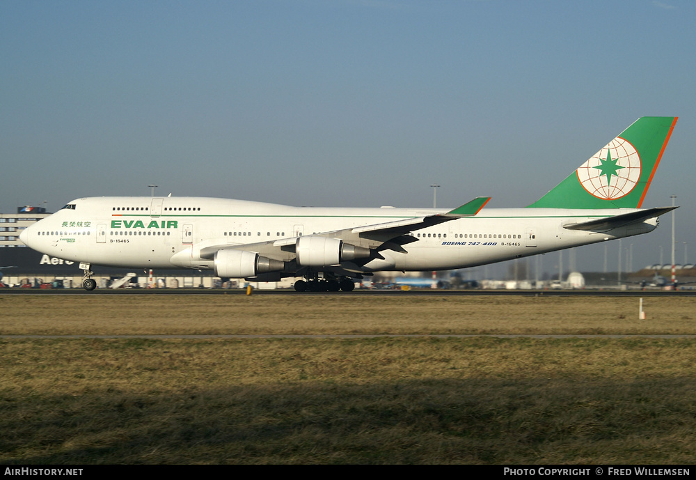 Aircraft Photo of B-16465 | Boeing 747-45EM | EVA Air | AirHistory.net #168067