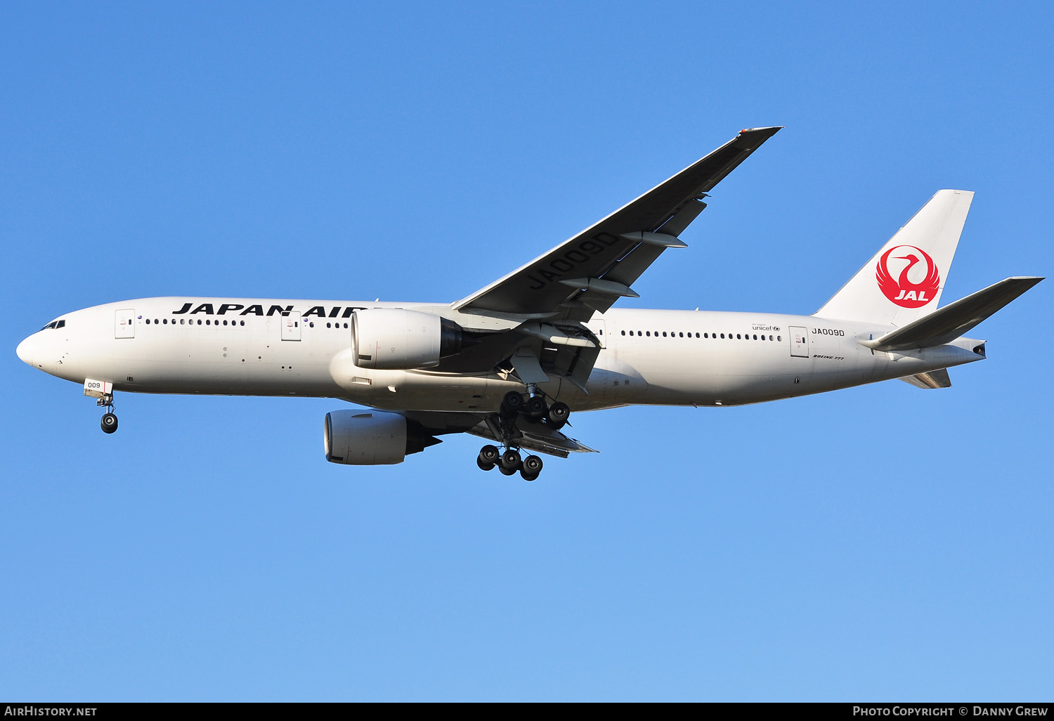 Aircraft Photo of JA009D | Boeing 777-289 | Japan Airlines - JAL | AirHistory.net #168143