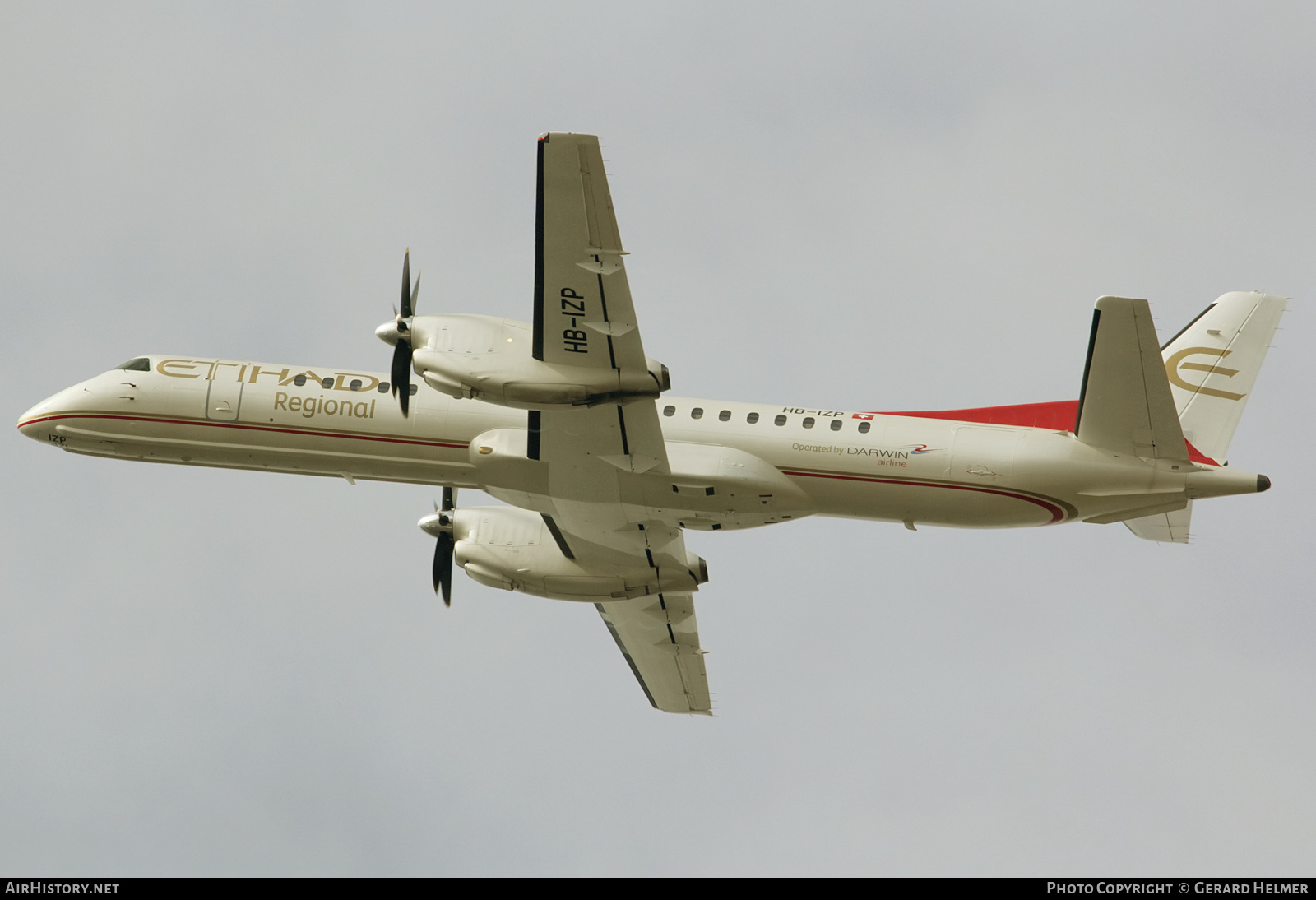 Aircraft Photo of HB-IZP | Saab 2000 | Etihad Regional | AirHistory.net #168157