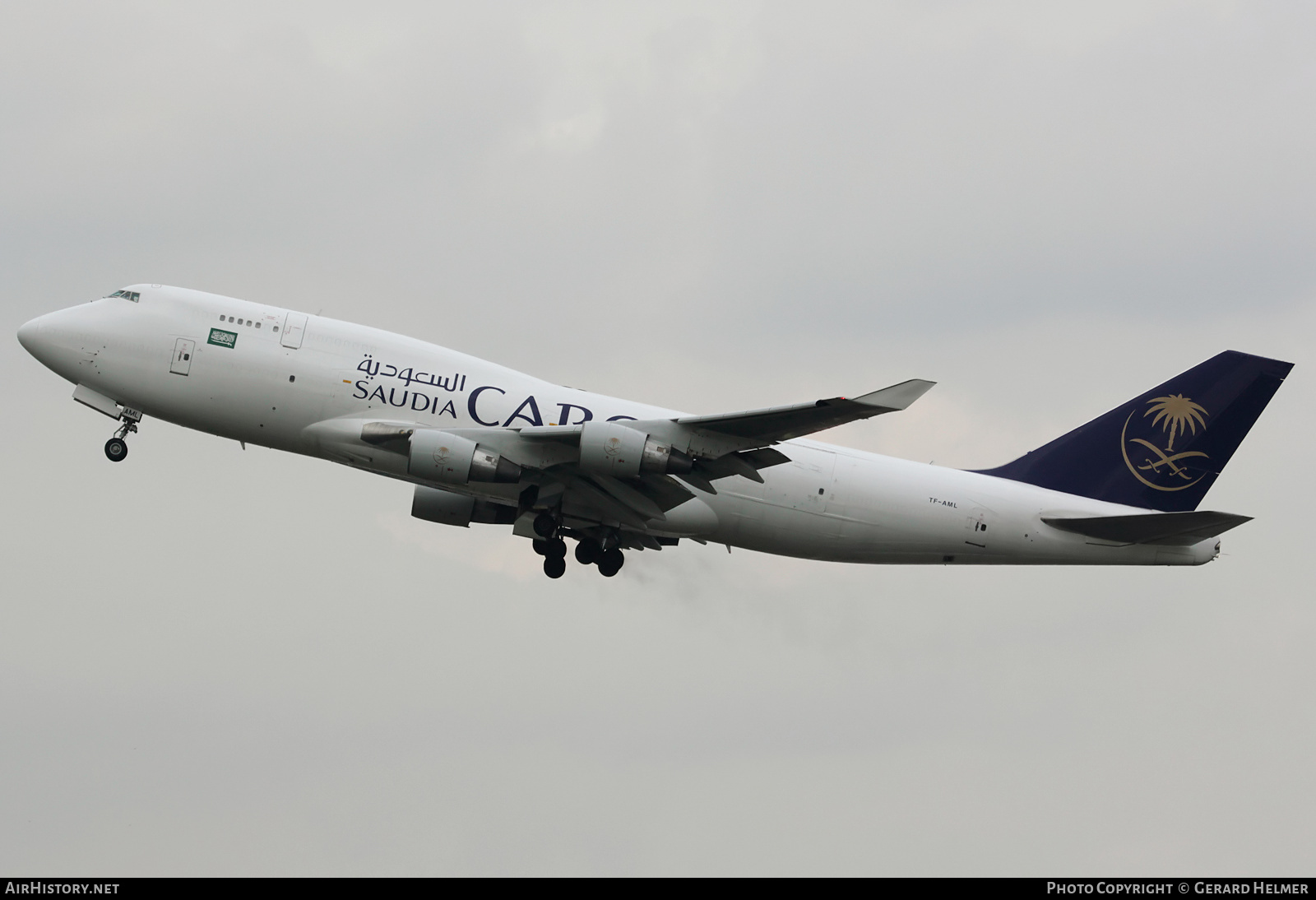 Aircraft Photo of TF-AML | Boeing 747-4H6M(BCF) | Saudia - Saudi Arabian Airlines Cargo | AirHistory.net #168161