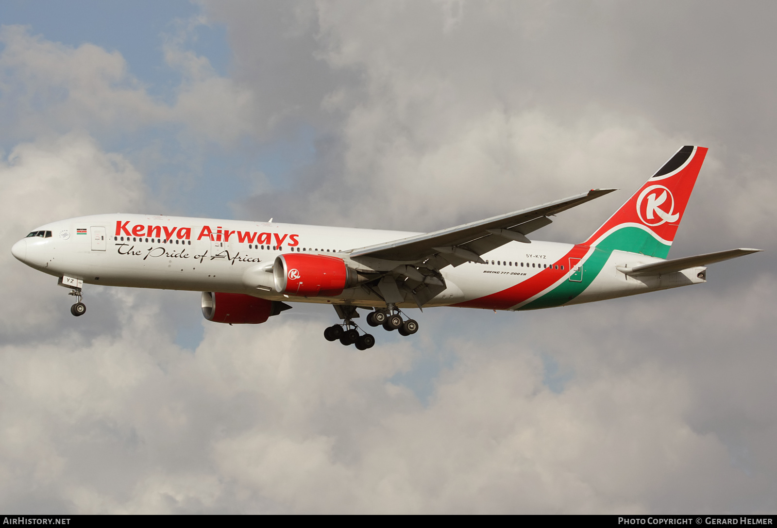 Aircraft Photo of 5Y-KYZ | Boeing 777-2U8/ER | Kenya Airways | AirHistory.net #168164