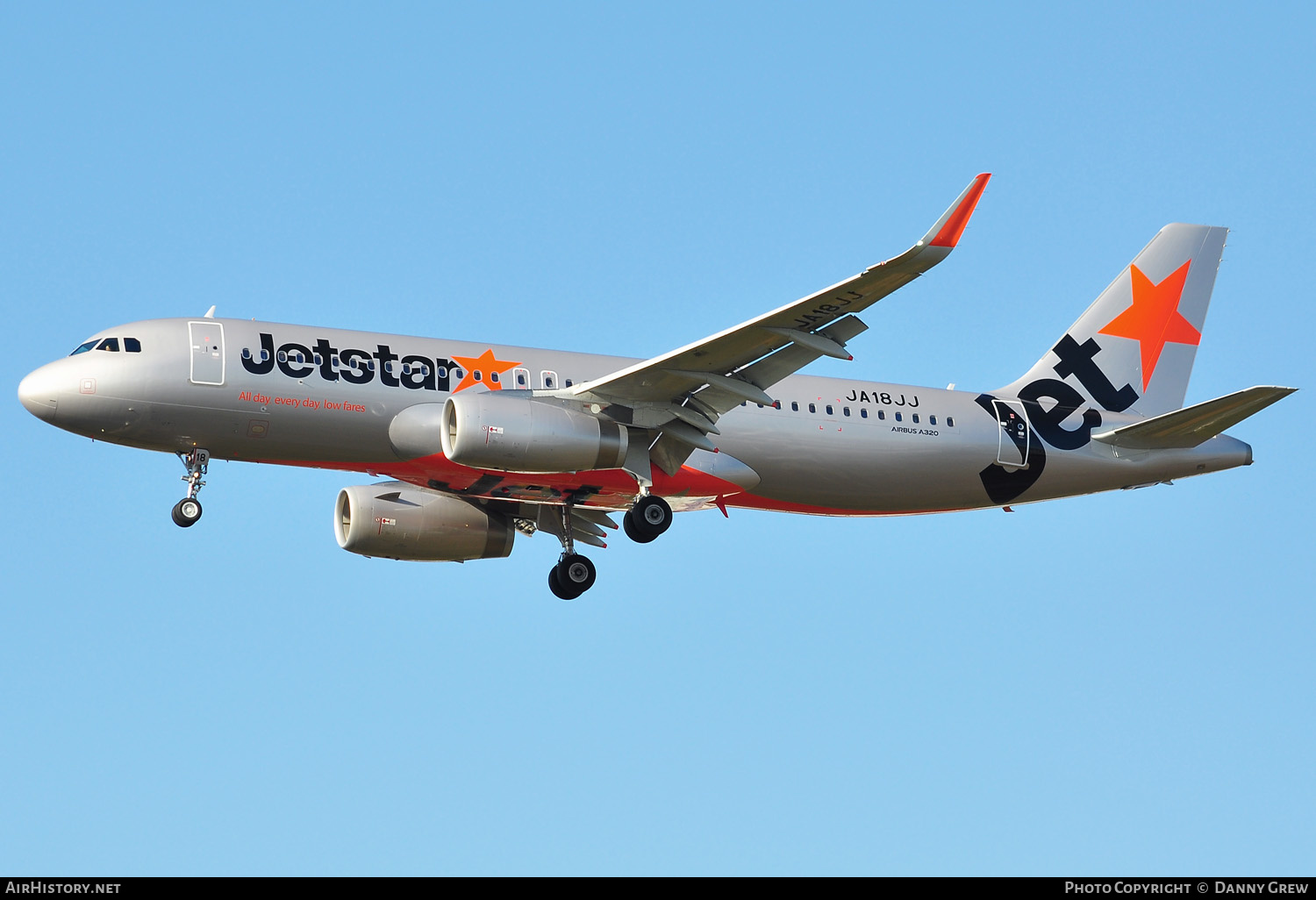 Aircraft Photo of JA18JJ | Airbus A320-232 | Jetstar Airways | AirHistory.net #168195