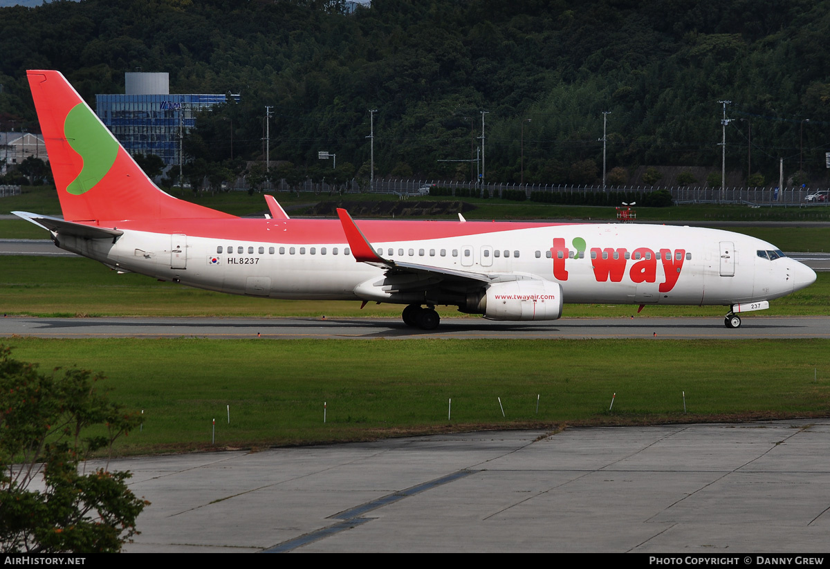 Aircraft Photo of HL8237 | Boeing 737-8Q8 | T'way Air | AirHistory.net #168199