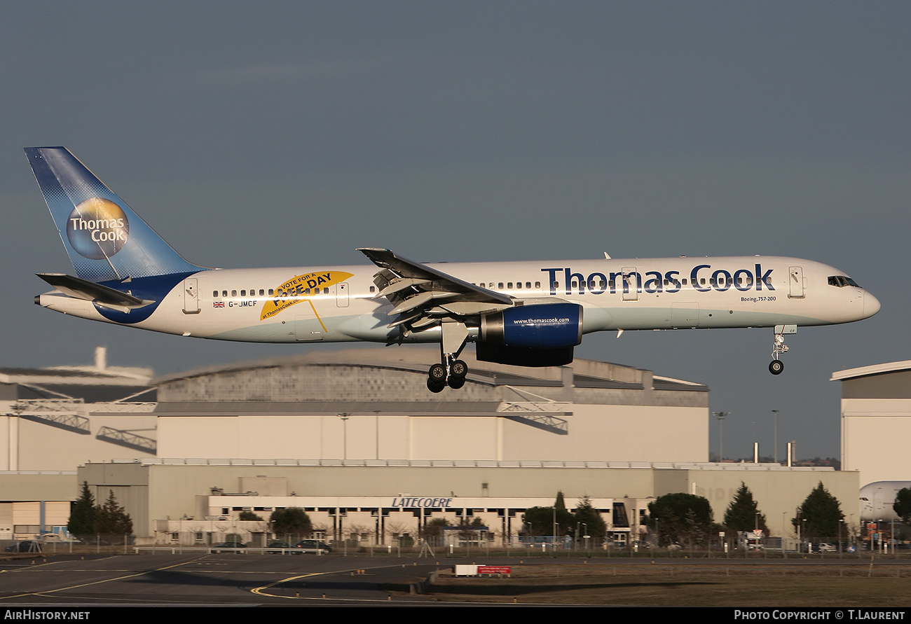 Aircraft Photo of G-JMCF | Boeing 757-28A | Thomas Cook Airlines | AirHistory.net #168202