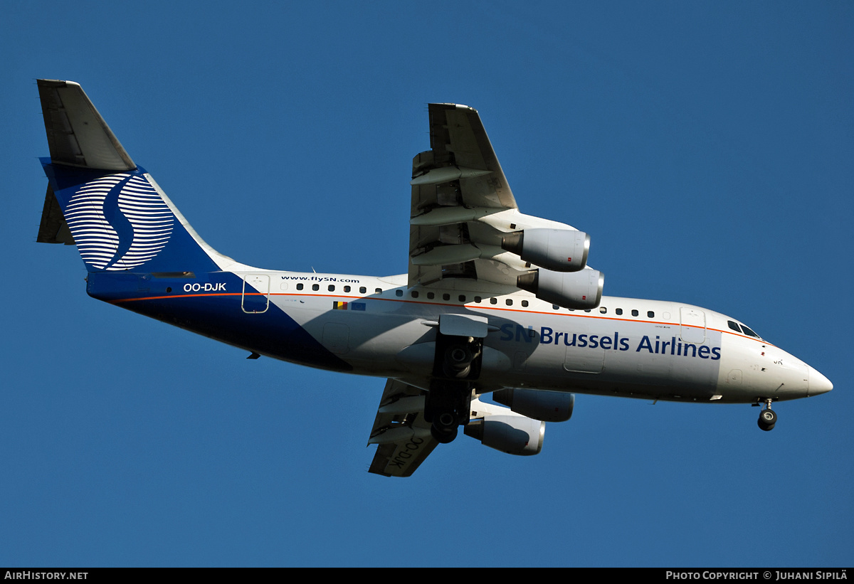 Aircraft Photo of OO-DJK | British Aerospace Avro 146-RJ85 | SN Brussels Airlines | AirHistory.net #168211