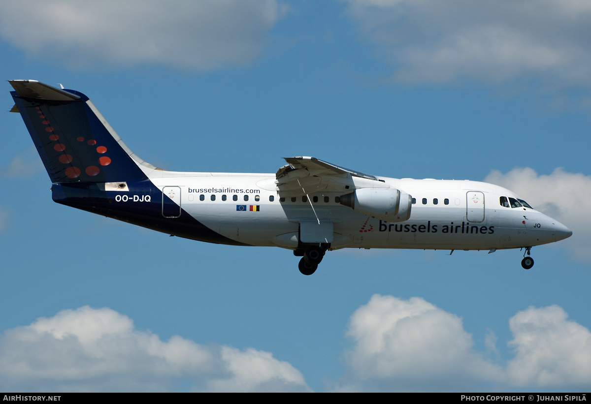 Aircraft Photo of OO-DJQ | British Aerospace Avro 146-RJ85 | Brussels Airlines | AirHistory.net #168229