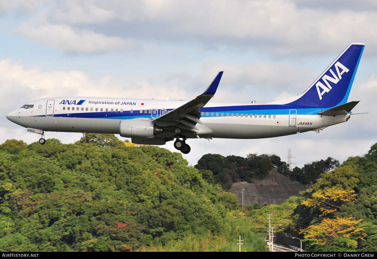 Aircraft Photo of JA64AN | Boeing 737-881 | All Nippon Airways - ANA | AirHistory.net #168257