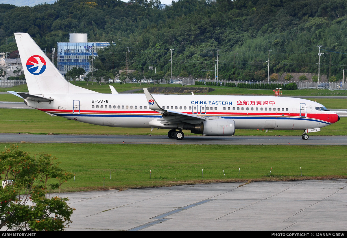 Aircraft Photo of B-5376 | Boeing 737-89P | China Eastern Airlines | AirHistory.net #168258