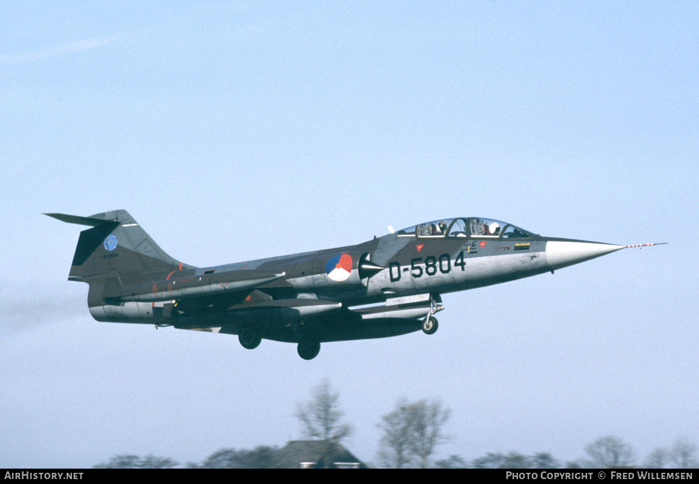 Aircraft Photo of D-5804 | Lockheed TF-104G Starfighter | Netherlands - Air Force | AirHistory.net #168261
