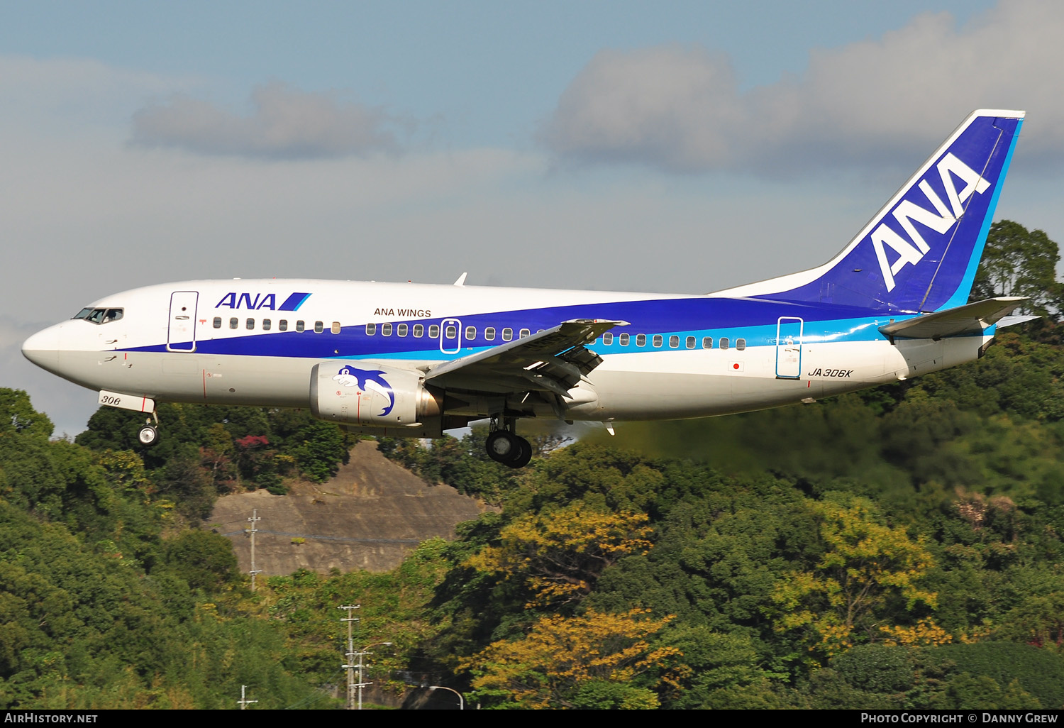 Aircraft Photo of JA306K | Boeing 737-54K | All Nippon Airways - ANA Wings | AirHistory.net #168297