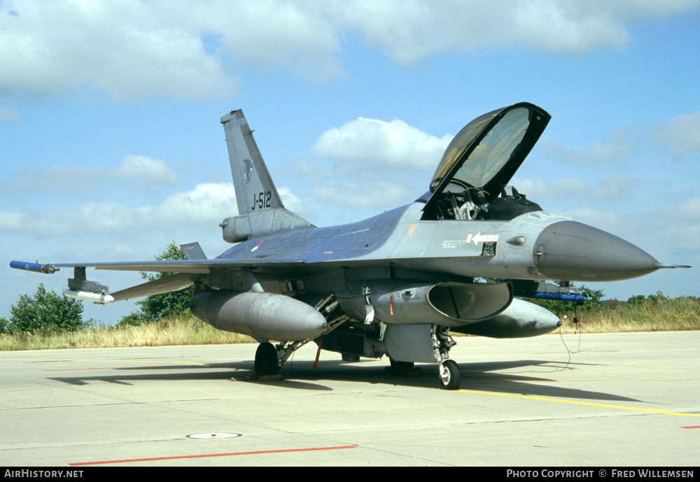 Aircraft Photo of J-512 | General Dynamics F-16AM Fighting Falcon | Netherlands - Air Force | AirHistory.net #168333