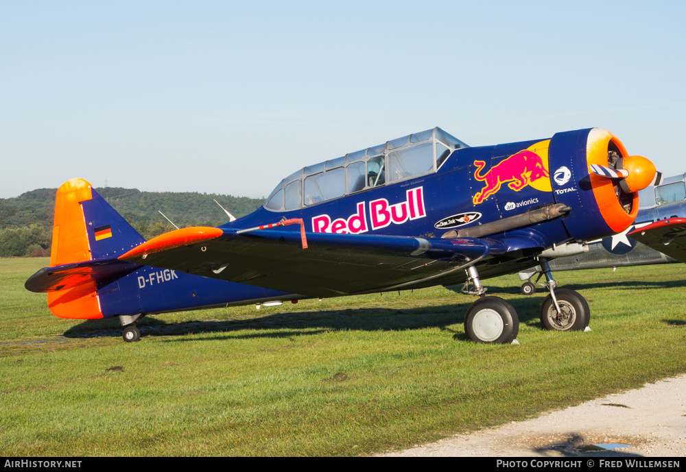 Aircraft Photo of D-FHGK | North American AT-16 Harvard IIB | Red Bull | AirHistory.net #168360