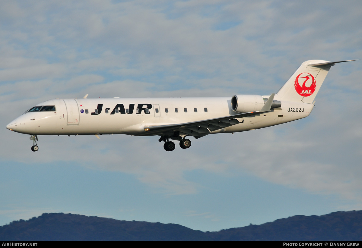 Aircraft Photo of JA202J | Bombardier CRJ-200ER (CL-600-2B19) | J-Air | AirHistory.net #168457