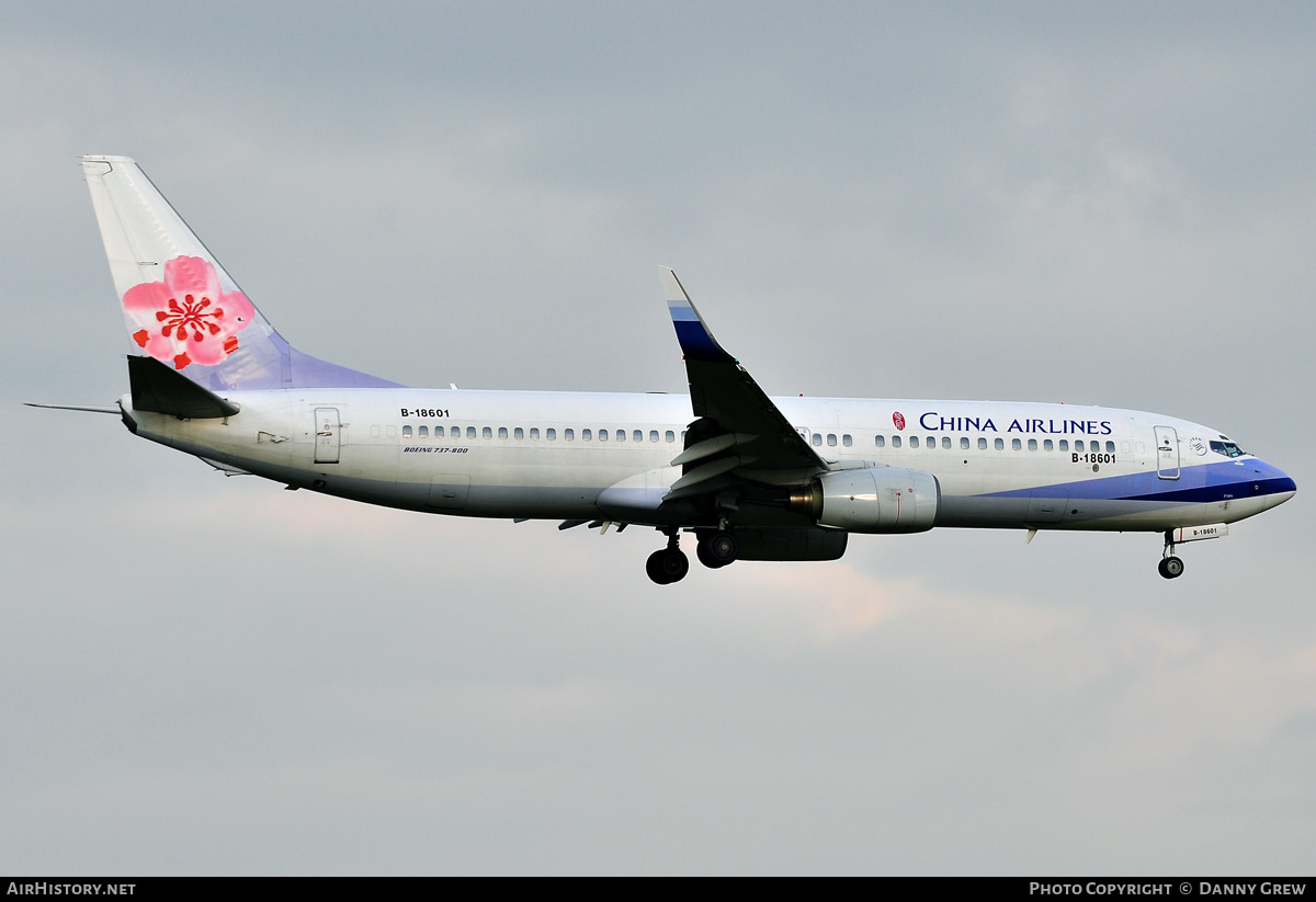 Aircraft Photo of B-18601 | Boeing 737-809 | China Airlines | AirHistory.net #168563