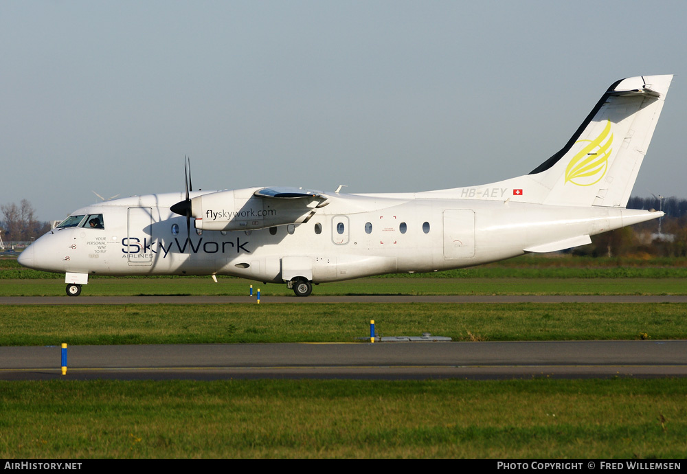 Aircraft Photo of HB-AEY | Fairchild Dornier 328-130 | SkyWork Airlines | AirHistory.net #168594
