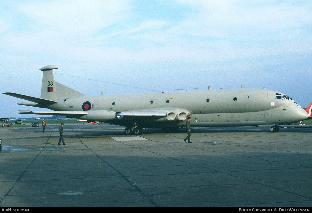Aircraft Photo of XV233 | Hawker Siddeley Nimrod MR1 | UK - Air Force | AirHistory.net #168610