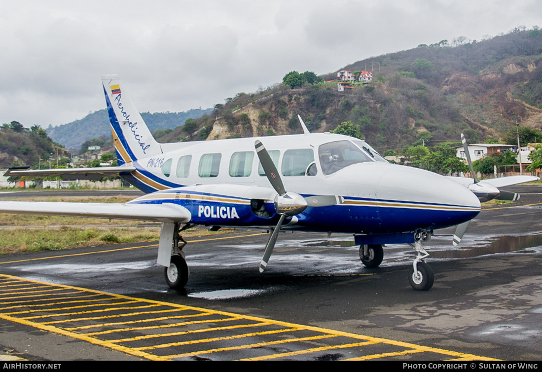 Aircraft Photo of PN-216 | Piper PA-31-350 Chieftain | Ecuador - Police | AirHistory.net #168620