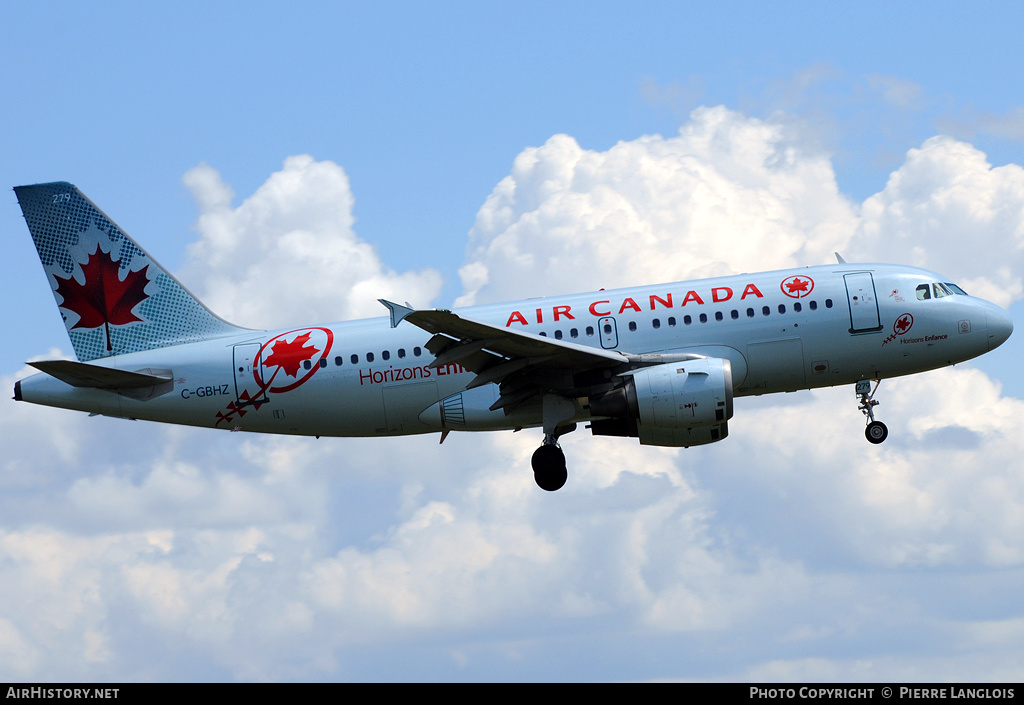 Aircraft Photo of C-GBHZ | Airbus A319-114 | Air Canada | AirHistory.net #168666