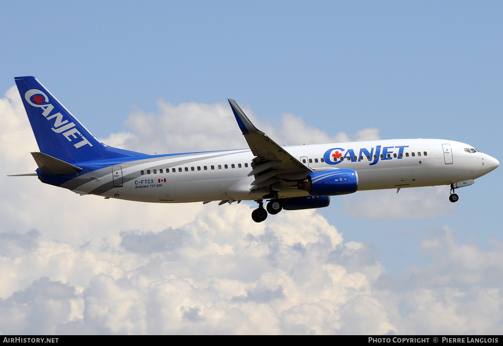 Aircraft Photo of C-FTCX | Boeing 737-8AS | CanJet Airlines | AirHistory.net #168675