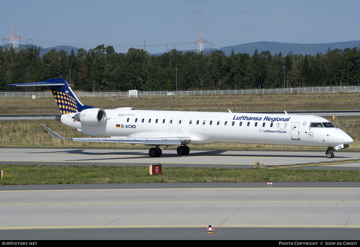 Aircraft Photo of D-ACND | Bombardier CRJ-900 NG (CL-600-2D24) | Lufthansa Regional | AirHistory.net #168722