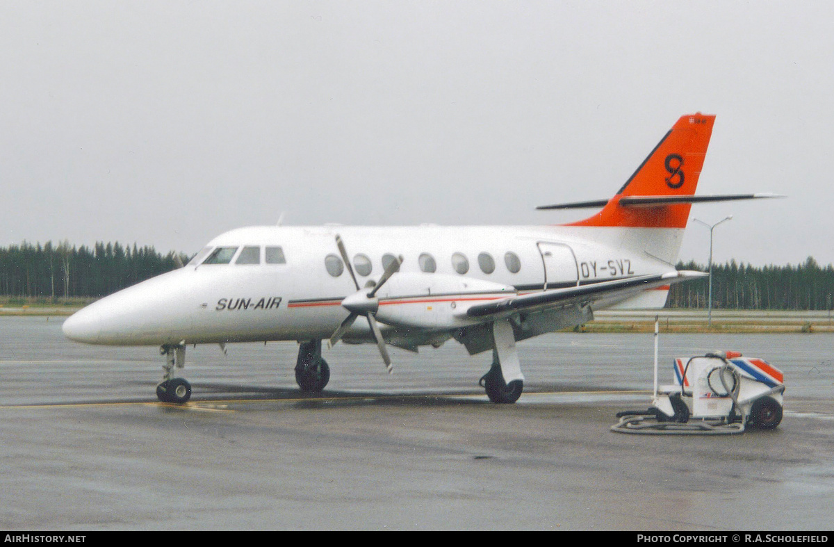 Aircraft Photo of OY-SVZ | British Aerospace BAe-3110 Jetstream 31 | Sun-Air of Scandinavia | AirHistory.net #168772