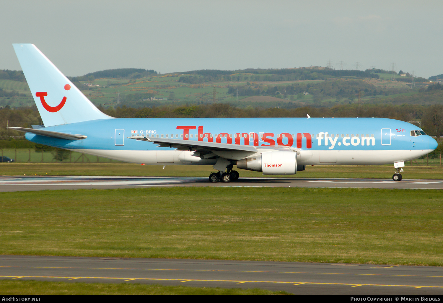 Aircraft Photo of G-BRIG | Boeing 767-204/ER | Thomsonfly | AirHistory.net #168783