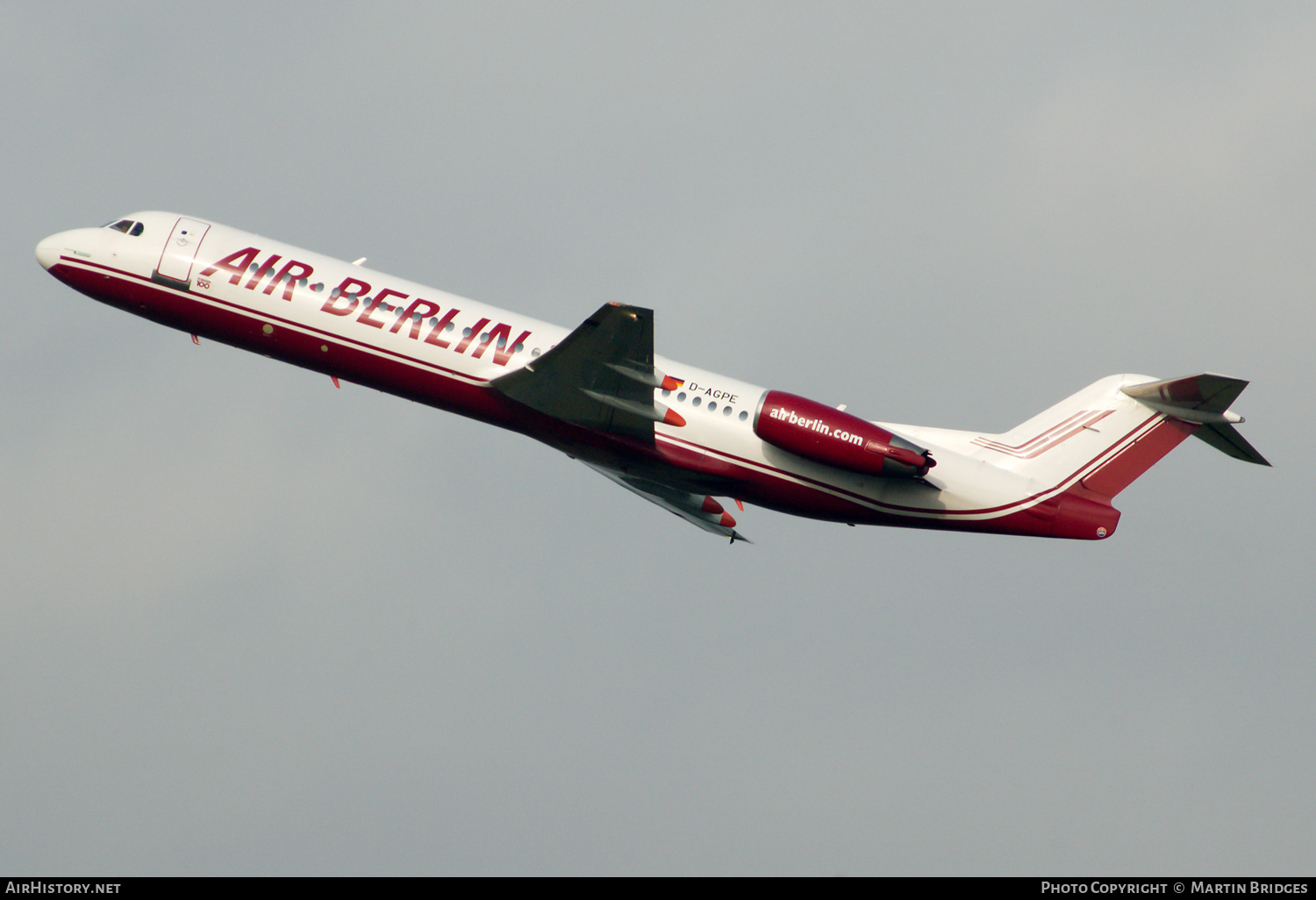 Aircraft Photo of D-AGPE | Fokker 100 (F28-0100) | Air Berlin | AirHistory.net #168792