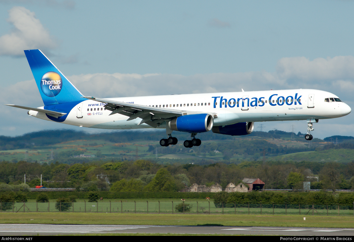 Aircraft Photo of G-FCLI | Boeing 757-28A | Thomas Cook Airlines | AirHistory.net #168804