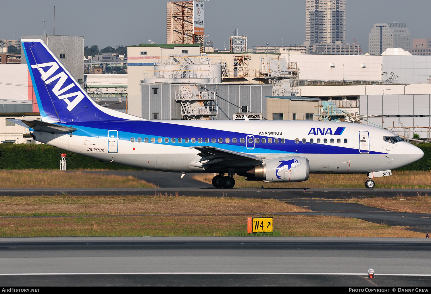 Aircraft Photo of JA303K | Boeing 737-54K | All Nippon Airways - ANA Wings | AirHistory.net #168807