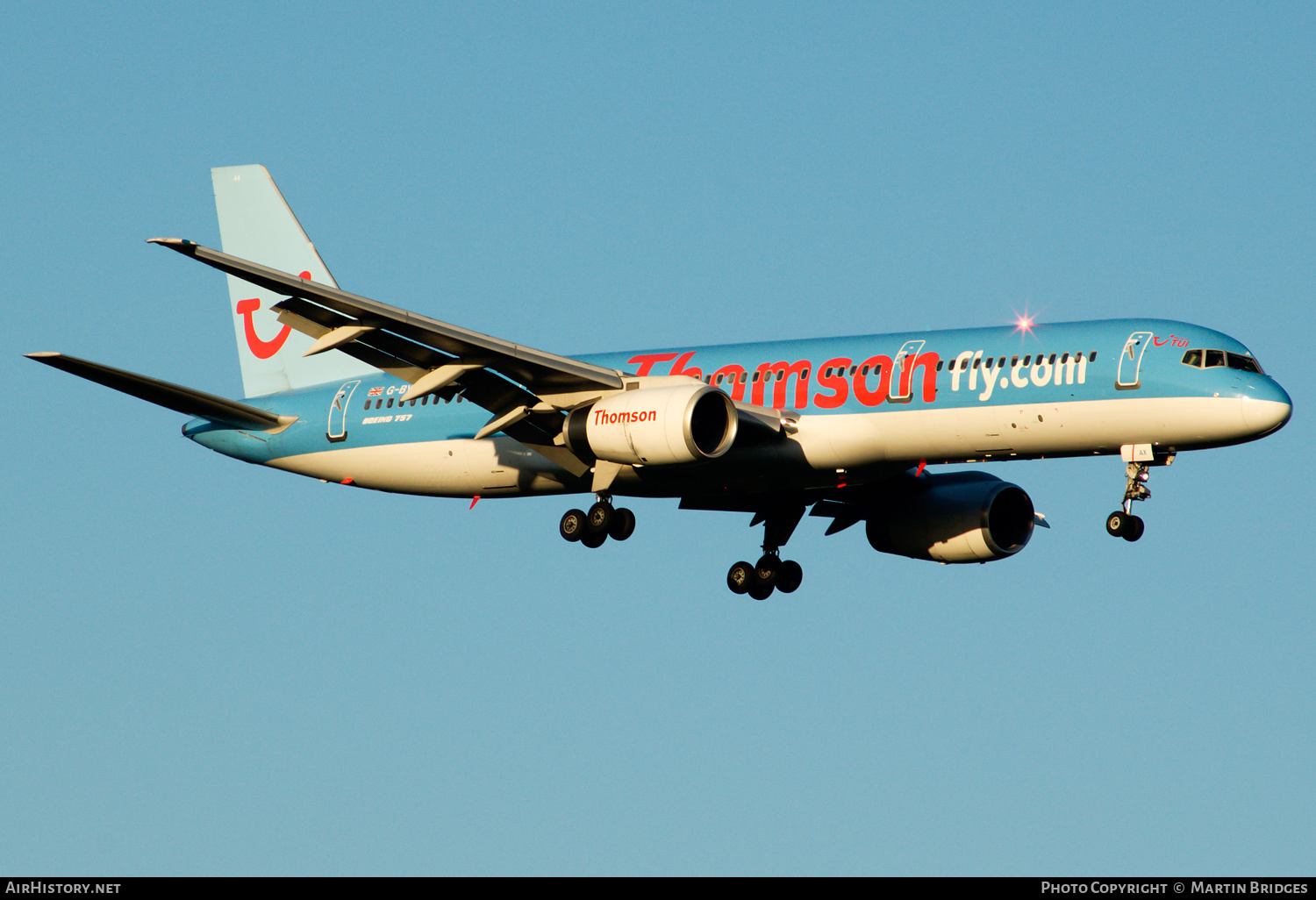 Aircraft Photo of G-BYAX | Boeing 757-204 | Thomsonfly | AirHistory.net #168816