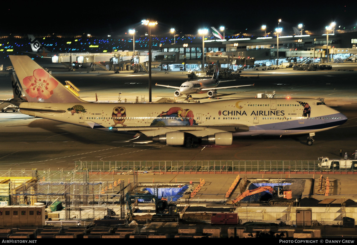 Aircraft Photo of B-18203 | Boeing 747-409 | China Airlines | AirHistory.net #168893